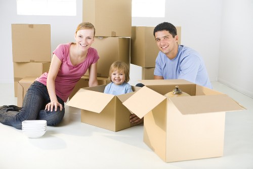 Commercial moving team planning a relocation in Shadwell