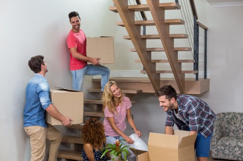 House movers helping with a residential move in Shadwell