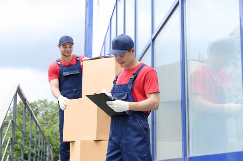 Packing and loading household items for a Shadwell move
