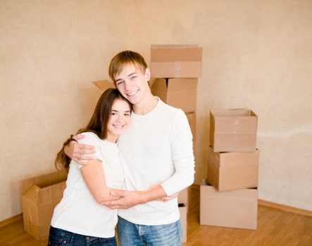 Loading furniture and boxes for a Shadwell man and van job