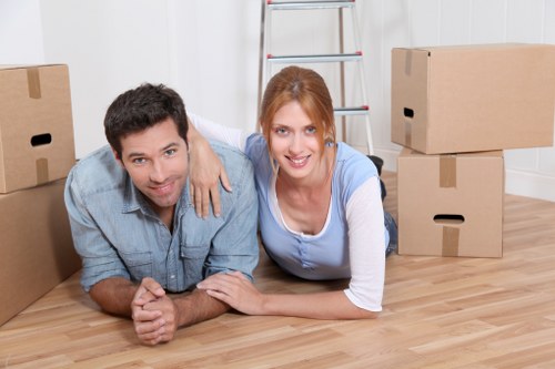 Safe removal of household furniture from a local East London property