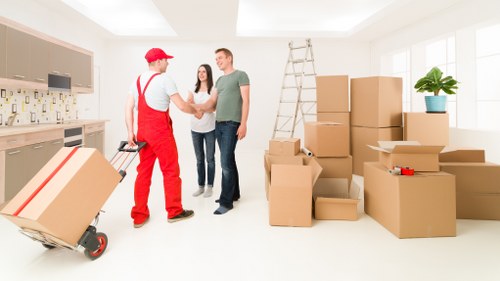 Packed van for a small move or delivery in Shadwell