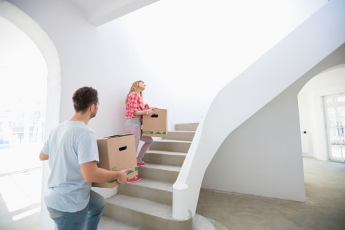 Local Shadwell van transport handling furniture and belongings carefully