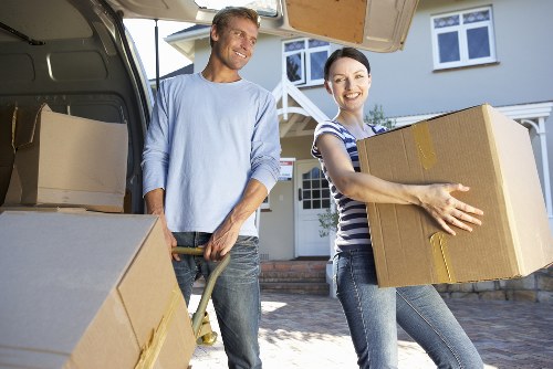 Local removal team helping with household items and storage transport